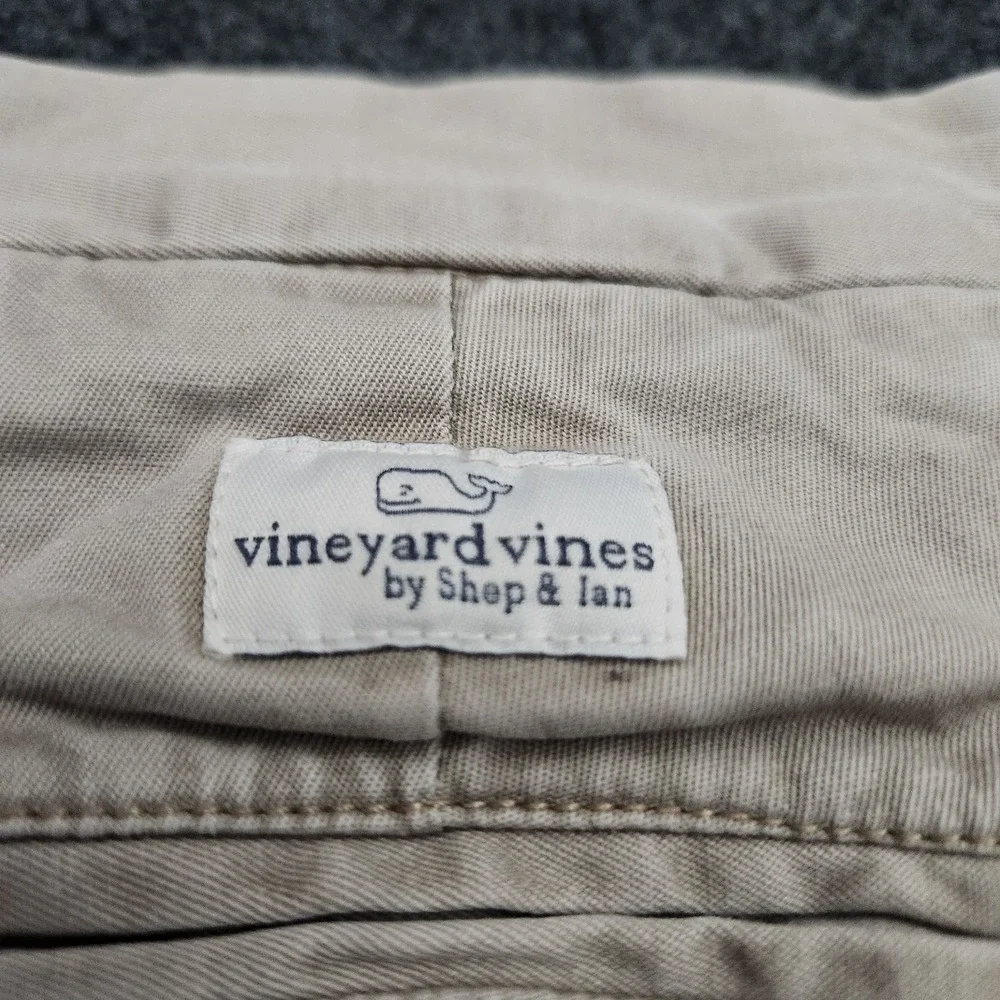 Vineyard Vines Breaker Shorts Mens 32‎ Beige Khaki Chino Cotton Stretch Casual